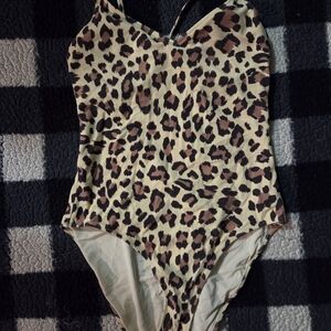 Aerie Leopard Print Womens One Piece